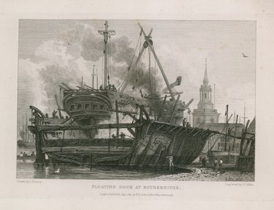 在Rotherhithe的浮船坞 作者 英语学校