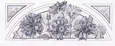 花卉图案，来自The Art of Art 1893，Cassell and Company，1893 作者 英语学校