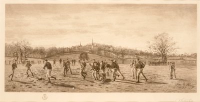 哈罗学校的足球，1887年 作者 英语学校