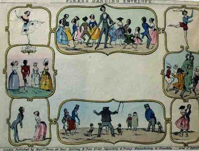 福尔斯的舞蹈信封》，由Messrs Fores出版，约1840年（彩色版画）。 作者 英语学校