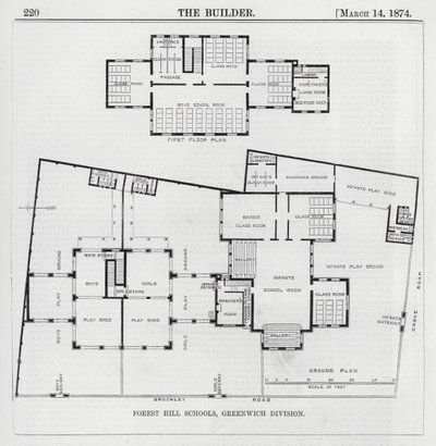 Forest Hill Schools, Greenwich Division (engraving) 作者 英语学校