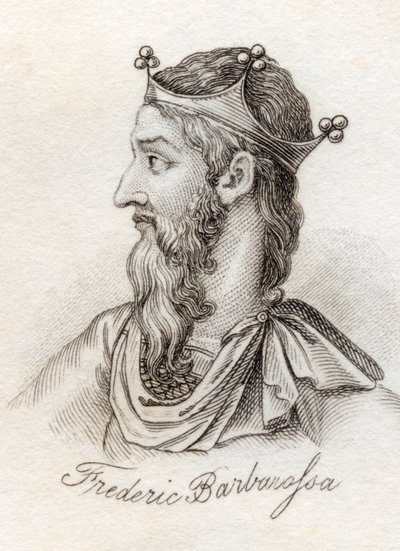 Frederick I Barbarossa，来自&39;Crabb&39;s Historical Dictionary&39;，于1825年出版 作者 英语学校
