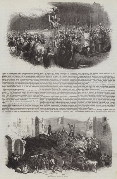 1848 年法国大革命（版画） 作者 英语学校