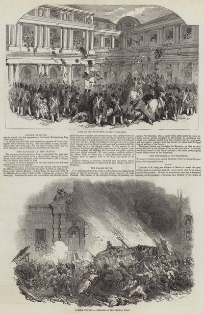 1848 年法国大革命（版画） 作者 英语学校