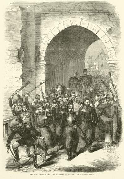 1870年9月，法国军队在投降后离开斯特拉斯堡 作者 英语学校