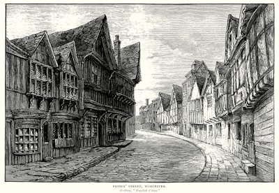 伍斯特修道士街（雕刻） 作者 英语学校