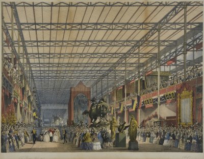 摘自1854年出版的《狄金森1851年大展览的综合图片》，《外国中殿》，1851年 作者 英语学校