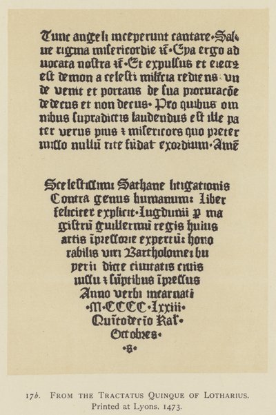 摘自Lotharius的Tractatus Quinque，在里昂印刷。 作者 英语学校