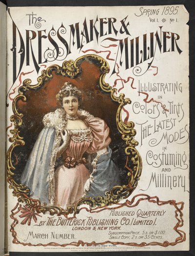 封面：《裁缝师与女裁缝》，1895 年。 作者 英语学校