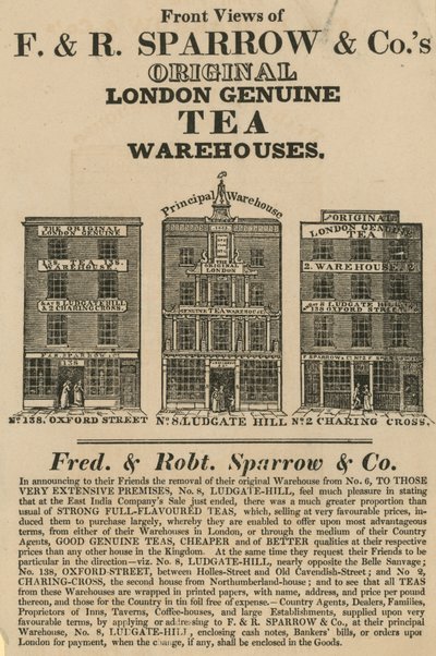 Fred＆Robert Sparrow＆Cos仓库的正面视图 作者 英语学校