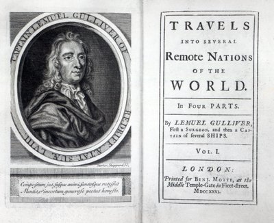 1726年乔纳森斯威夫特前往格列佛游行的主题和标题 作者 英语学校