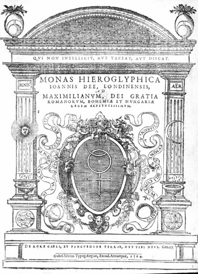 来自John Dee的Monas Hieroglyphica的主题，于1564年出版（印刷版） 作者 英语学校