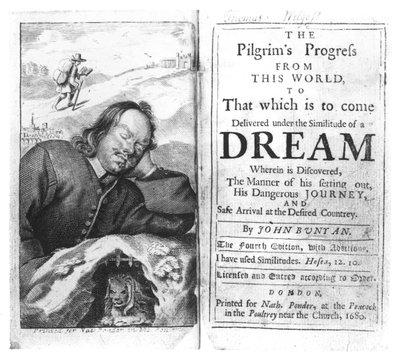 朝圣者进步的主题由约翰·班扬（1628-88）酒吧。在1680年 作者 英语学校