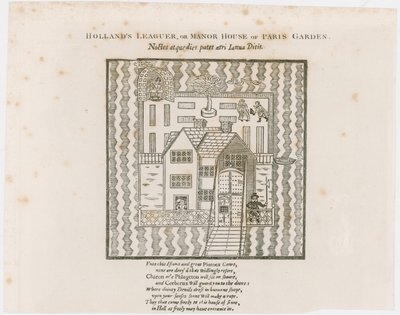 Hollands Leaguer的主题，1632年。巴黎花园 作者 英语学校