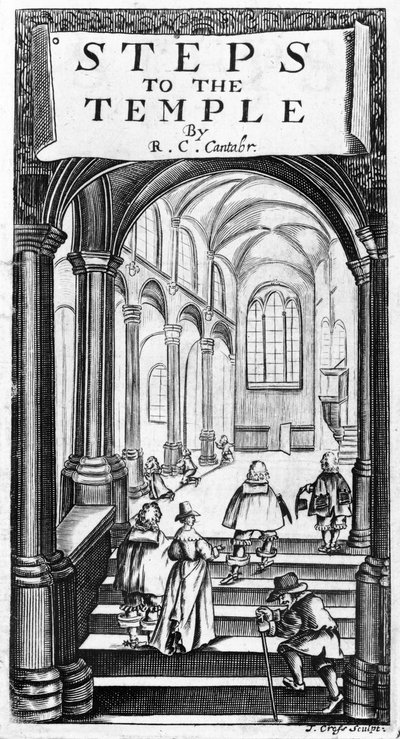 由理查德·克拉肖（Richard Crashaw）执导的通往圣殿的步骤，由J.Cross，1648年雕刻 作者 英语学校