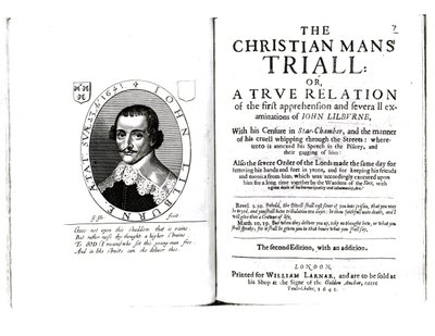 约翰·利尔伯恩（1614-57）1641年“基督徒勒芒审判”的主题 作者 英语学校
