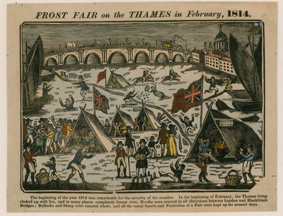 1814年泰晤士河上的弗罗斯特博览会 作者 英语学校