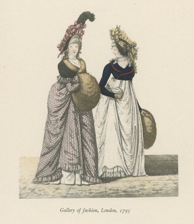 时尚画廊，伦敦，1795年 作者 英语学校