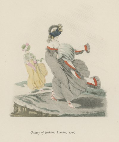 时尚画廊，伦敦，1797年 作者 英语学校