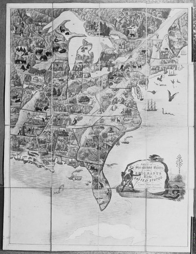 1840年，星条旗或美国移民的游戏 作者 英语学校