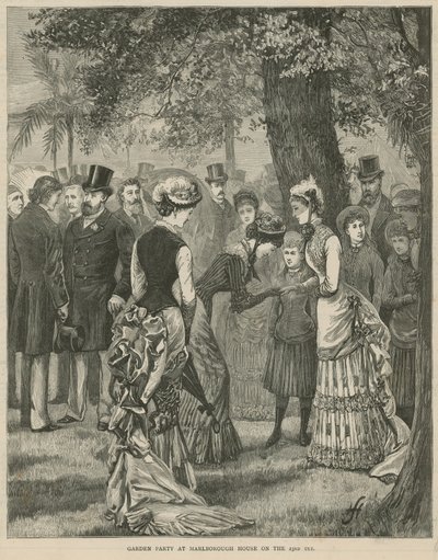 1883年7月23日在马尔堡庄园举行的花园派对 作者 英语学校