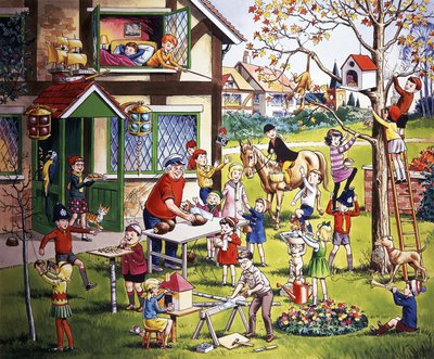 带孩子的花园场景（隐藏物品） 作者 英语学校