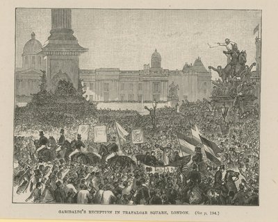 特拉法加广场的Garibaldis招待会 作者 英语学校