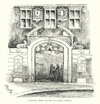 Gateway, New Square to Carey Street (litho) 作者 英语学校