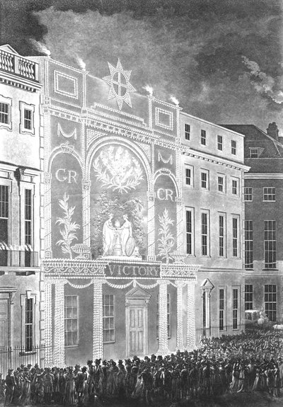 1806年，他聚集在波特曼广场，观看英法之间的和平 作者 英语学校