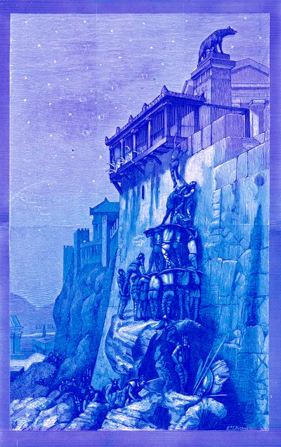 国会大厦的鹅，由Victor Duruy创作的罗马历史，1884年出版（数字增强图像） 作者 英语学校