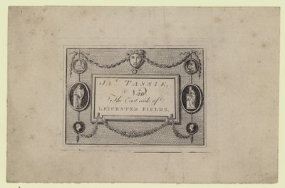 交易卡，Gem and Seal Modeller，James Tassie 作者 英语学校
