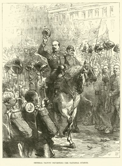 特罗克将军于1870年9月回顾国民警卫队 作者 英语学校