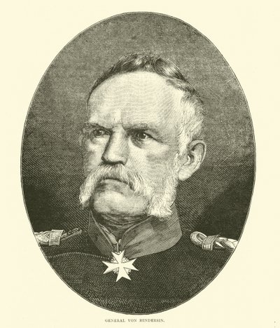 Von Hindersin将军，1870年10月 作者 英语学校