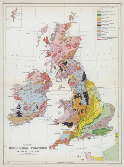 不列颠群岛的一般地质特征（彩色印刷版） 作者 英语学校