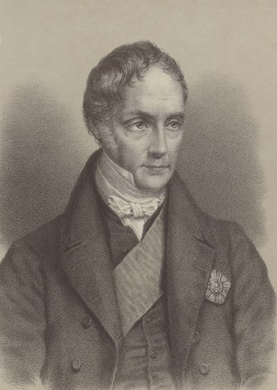 乔治-汉密尔顿-戈登，阿伯丁的第四个伯爵，英国首相1852-1855年（石印）。 作者 英语学校