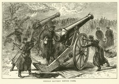 1871年1月在巴黎之前的德国电池 作者 英语学校