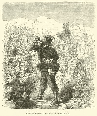 1870年9月在香槟的德国前哨站 作者 英语学校