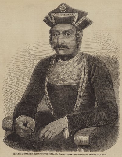 Gholam Mohammed，Tippoo Sultaun 的儿子（雕刻） 作者 英语学校