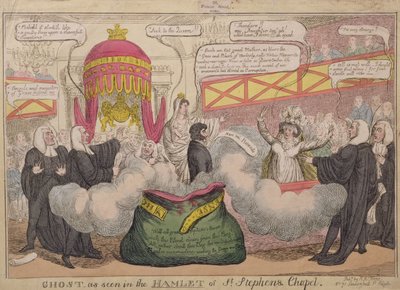 在圣斯蒂芬斯教堂的哈姆雷特看到鬼，酒吧。 1820 作者 英语学校