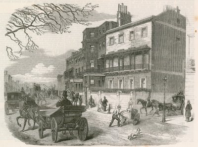 Gloucester House，皮卡迪利，伦敦，已故的格洛斯特公爵夫人的住所 作者 英语学校