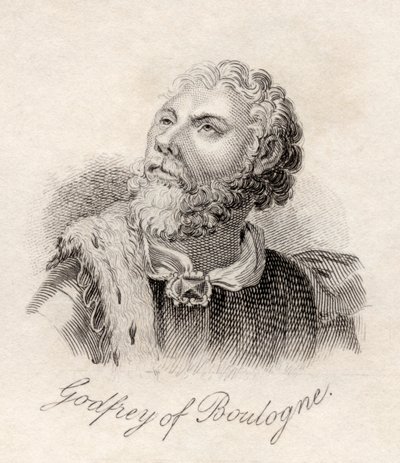 来自&39;Crabb&39;s Historical Dictionary&39;的Bouillon的Godfrey，于1825年出版 作者 英语学校