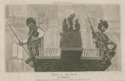Gog和Magog，市政厅，伦敦 作者 英语学校