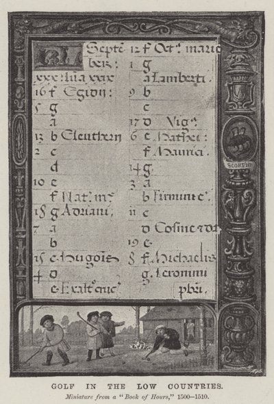 低地国家的高尔夫（版画） 作者 英语学校