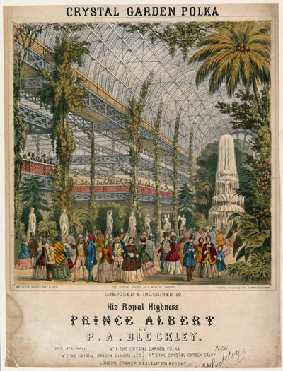 伟大的展览，1851年，水晶花园波尔卡 作者 英语学校