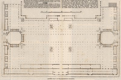 1862年国际展览大楼的平面图 作者 英语学校