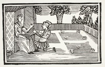 Guy Court Fair Phillis，来自18世纪Chap-books的插图，John Ashton，酒吧。 1882年 作者 英语学校