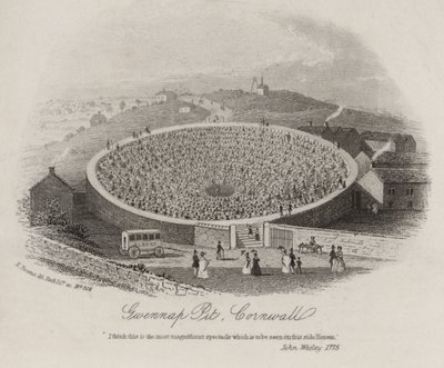 Gwennap Pit, Cornwall, where John Wesley preached on numerous occasions between 1762 and 1789 (engraving) 作者 英语学校