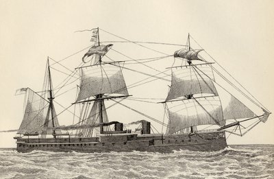 HMS亚历山德拉，来自“国家百科全书”，由伦敦的William Mackenzie出版，19世纪末 作者 英语学校