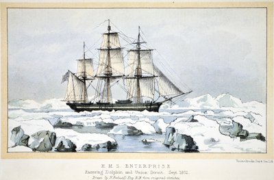 HMS企业进入海豚和联合海峡，1852年9月 作者 英语学校
