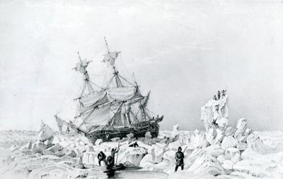 HMS Terror被冰封 作者 英语学校